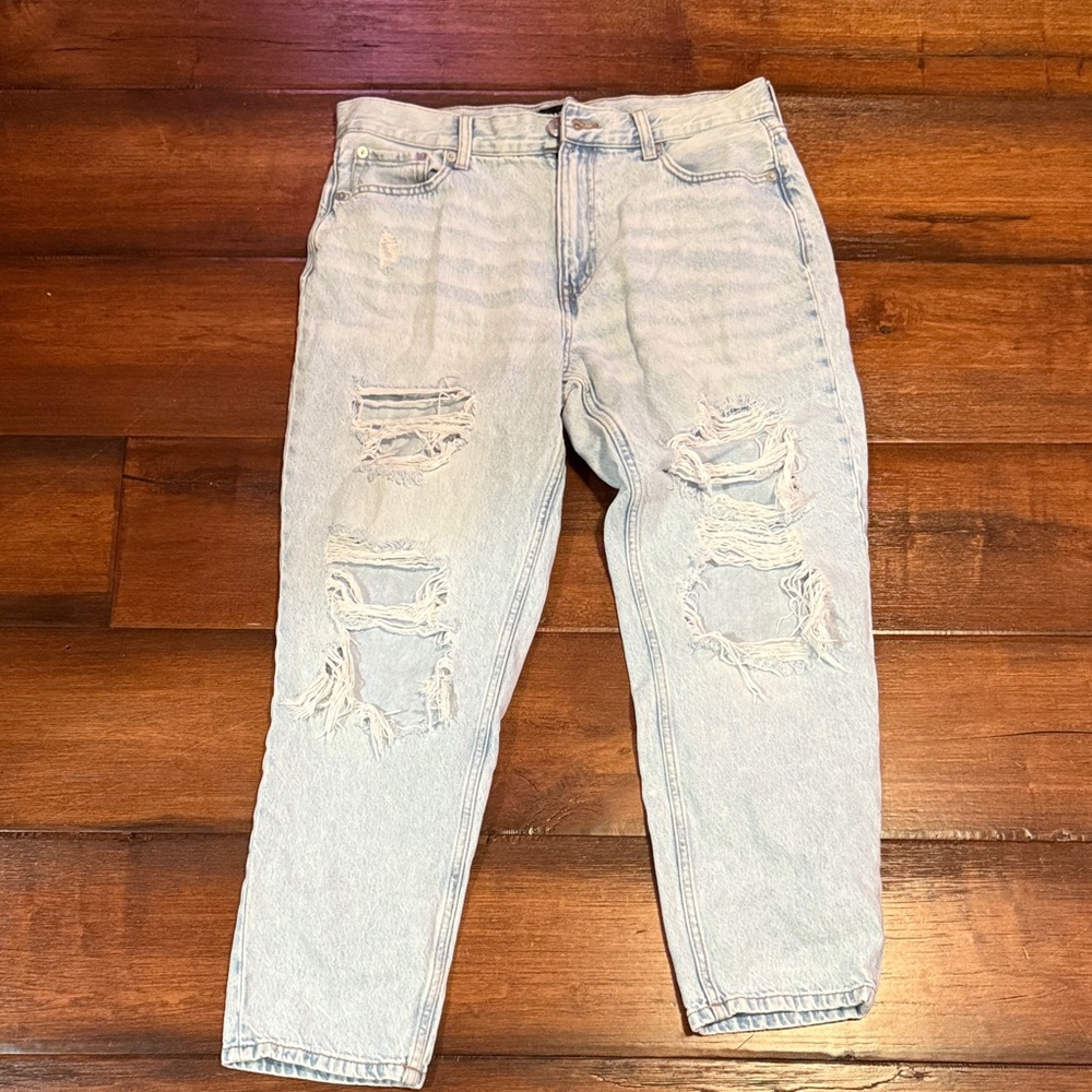 Aeropostale light blue mom jean